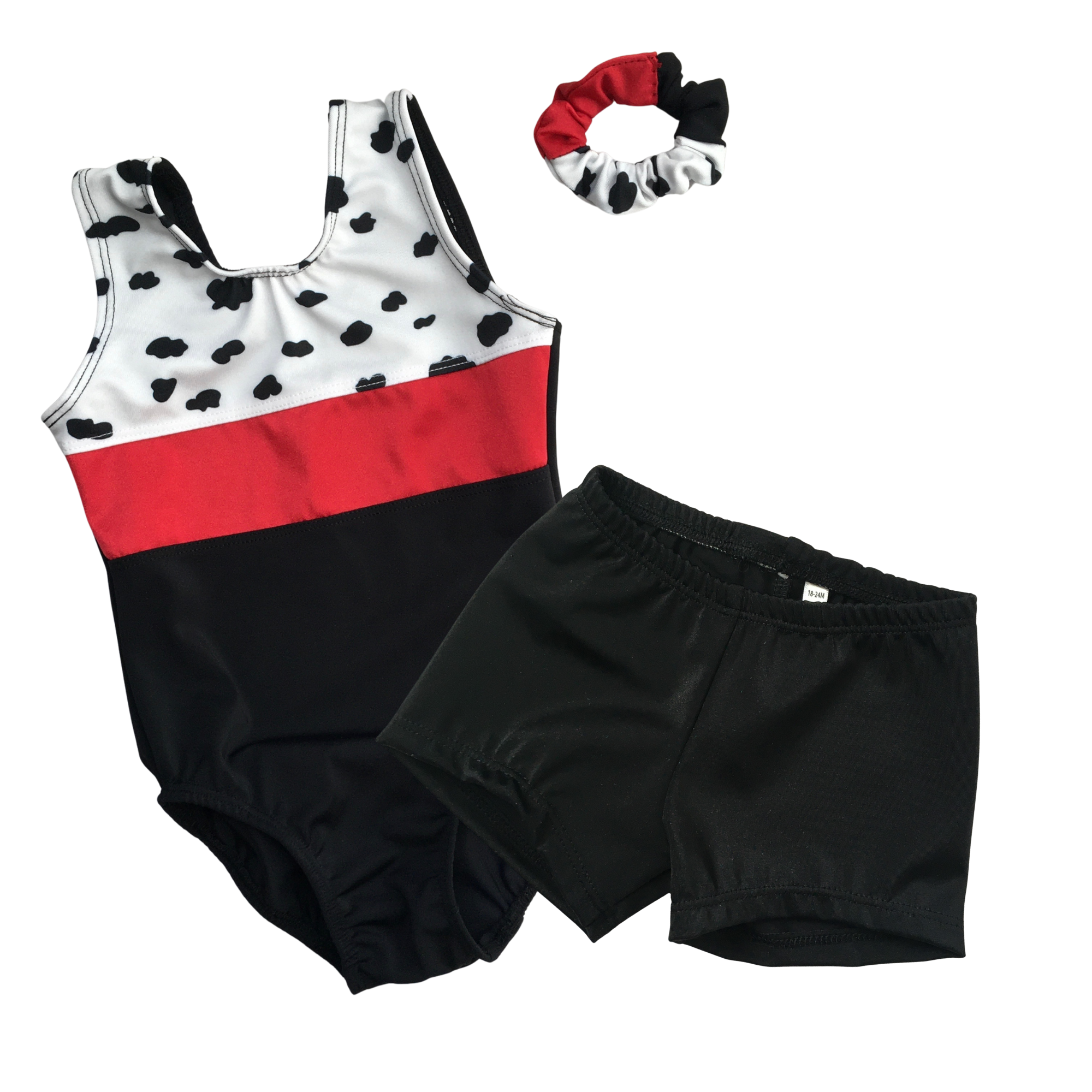 Preschool Girls Gymnastics Leotard and Short Sets A