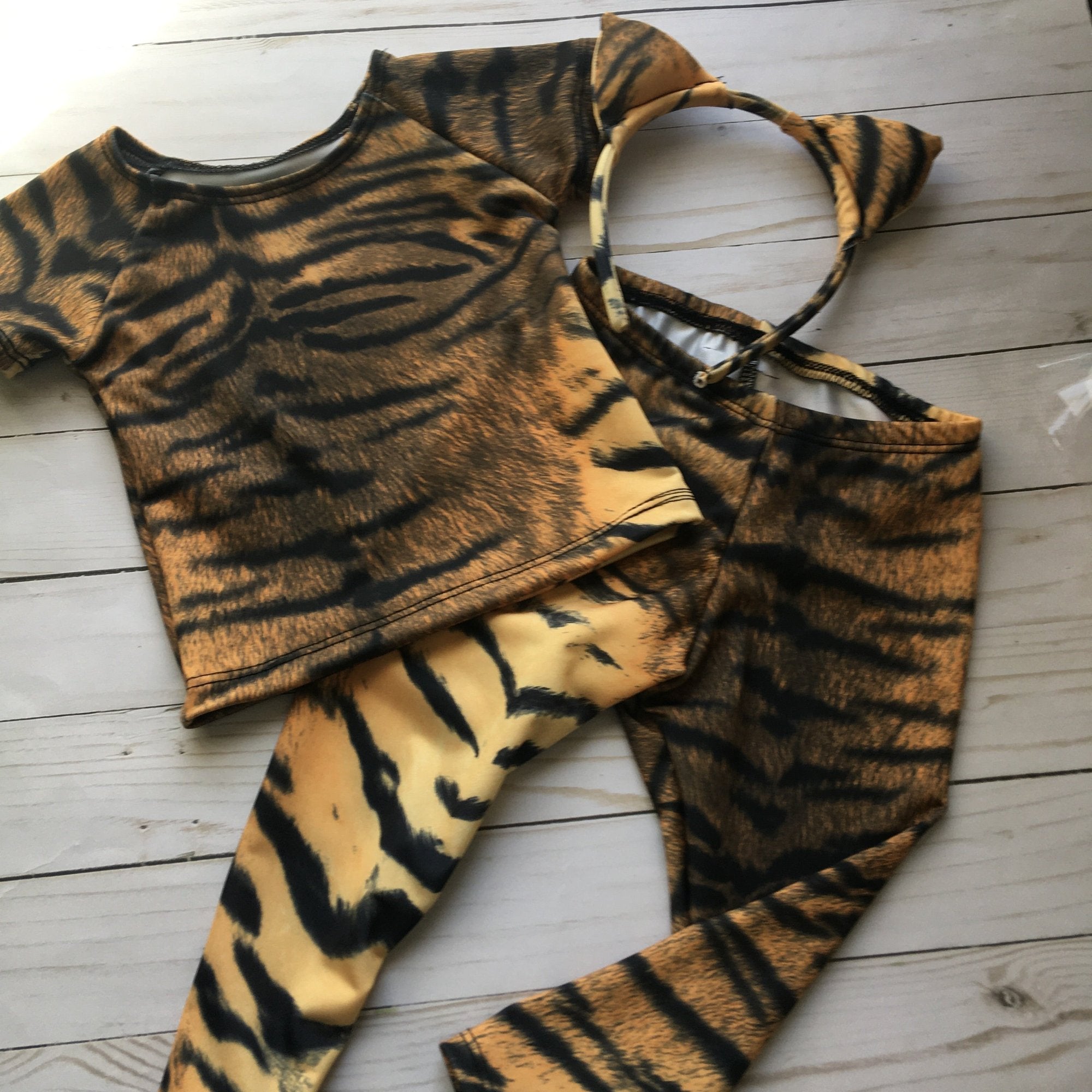 Costume TIGER Shirt Pants Kids Halloween Dress Up