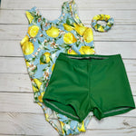 Load image into Gallery viewer, Girls Gymnastics Leotard Spring Lemons
