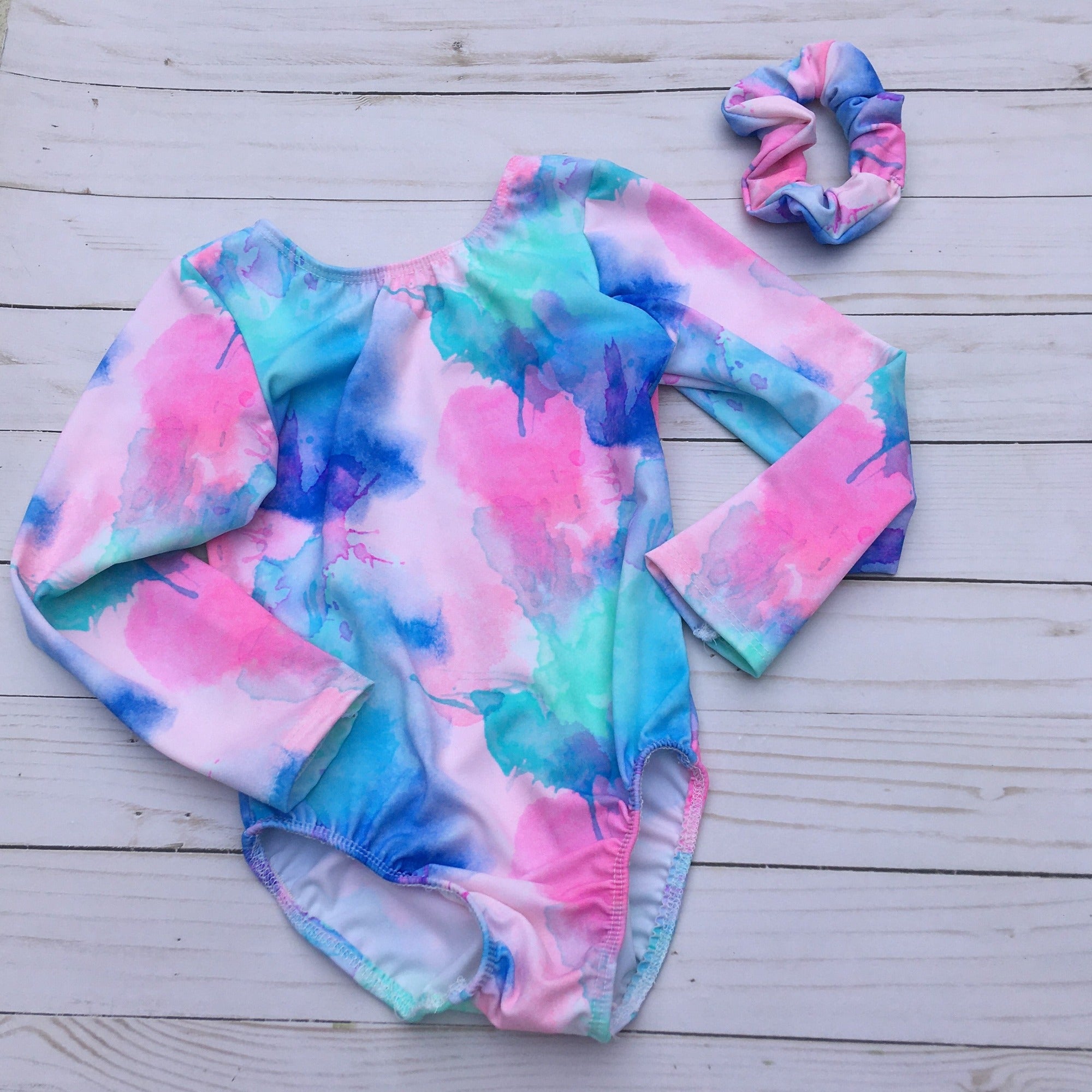 Lil' Bitty Long Sleeve Leotard and Short Sets PASTELS