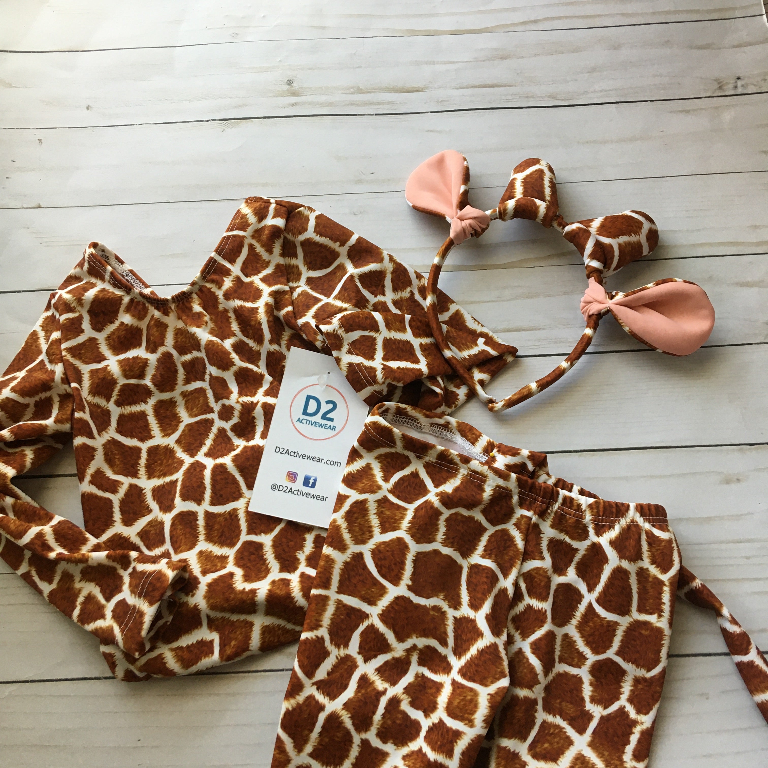 Costume GIRAFFE Shirt Pants Kids Halloween Dress Up