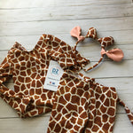 Load image into Gallery viewer, Costume GIRAFFE Shirt Pants Kids Halloween Dress Up
