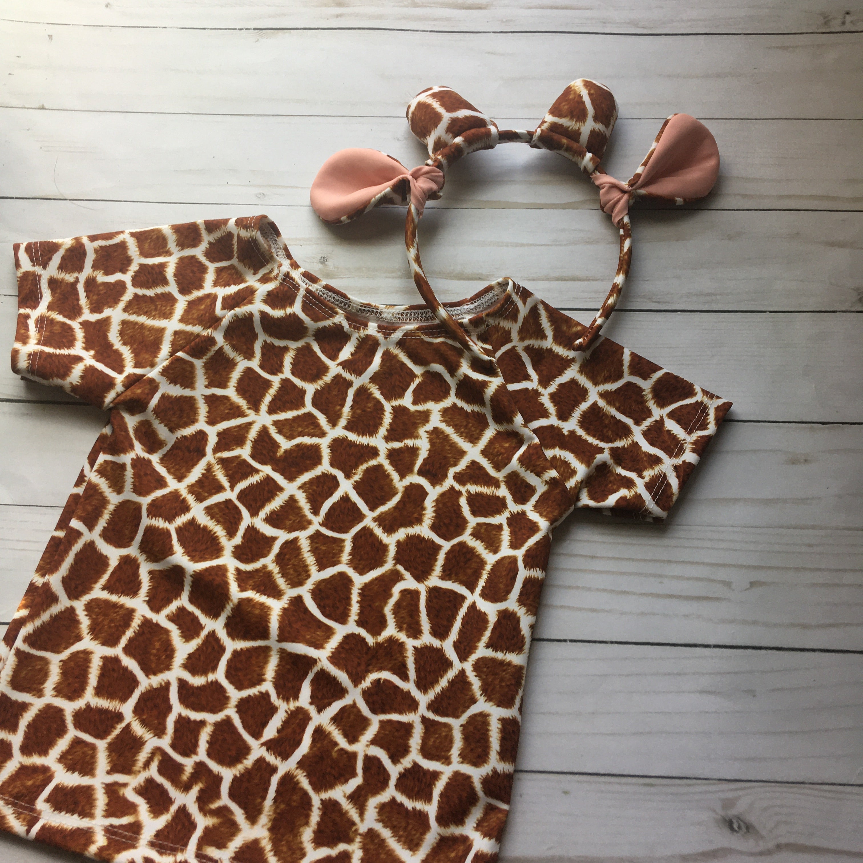 Costume GIRAFFE Shirt Pants Kids Halloween Dress Up