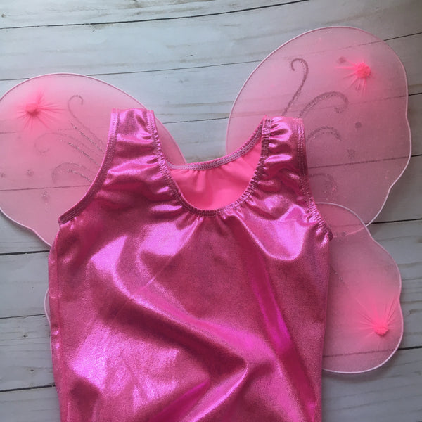 Pink Fairy Halloween Costume, Dress Up, Tank Leotard 0-3 Months / Pink Scrunchie Pink Fairy Halloween Costume, Dress Up, Tank Leotard 0-3 Months / Pink Scrunchie