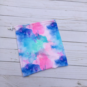 Gymnastics grip bag with vibrant soft pastel colors