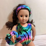 Load image into Gallery viewer, Gift Set 2 ~  Doll Leotard, Doll Headband &amp; Matching Scrunchie
