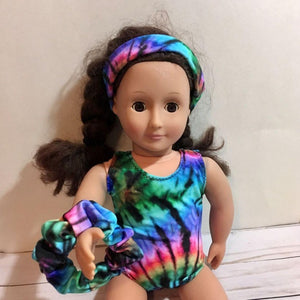 Gift Set 2 ~  Doll Leotard, Doll Headband & Matching Scrunchie